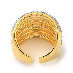 Стойка покрытие латунь открытые манжеты кольца&nbsp;KK-K346-16G