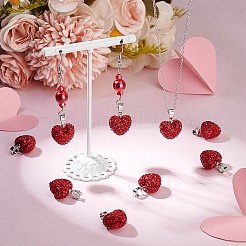 12 шт. подвески из полимерной глины со стразами RB-PH0001-55