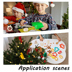 65 шт. 13 стиля подвески из дерева на рождественскую тематику WOOD-AR0001-40