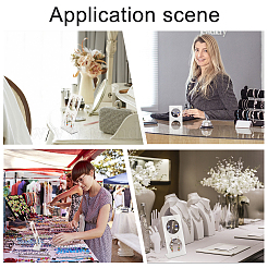 Прозрачные акриловые стойки для серег&nbsp;EDIS-WH0012-18