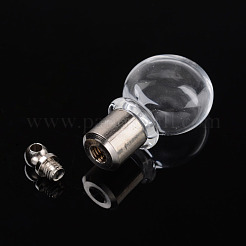 Круглые прозрачные стеклянные желая подвески&nbsp;LS-GLAA-I034-04