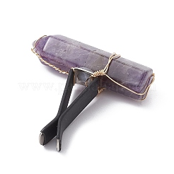 Проволочные зажимы для вентиляционных отверстий автомобиля в виде пули из натурального драгоценного камня&nbsp;JEWB-BR00136