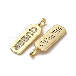 Латунные микро проложить кубического циркония подвески&nbsp;KK-P308-41G