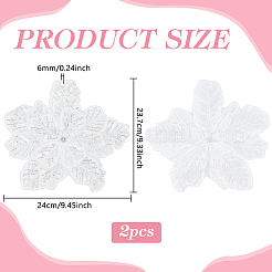 2 corsage décoratif en polyester pour accessoires vestimentaires&nbsp;PATC-BC0001-33C