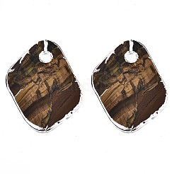 Natürlichen Tigerauge Anhänger&nbsp;G-N0326-61P
