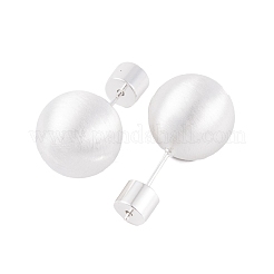 Faux bouchons d'oreille en laiton pour femmes&nbsp;LS-EJEW-G391-24C-S