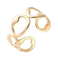 Браслеты-манжеты из нержавеющей стали 304 для женщин&nbsp;BJEW-U032-03G