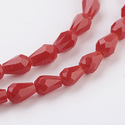 Chapelets de perles en verre imitation jade&nbsp;GLAA-A036-A01
