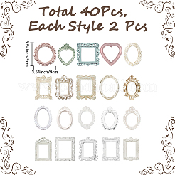 4 Set mit 4 Scrapbooking-Papierblöcken im Retro-Stil mit geprägtem Rahmen.&nbsp;DIY-CP0012-61