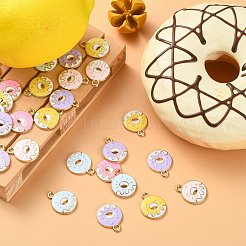 50шт 5 цвета сплава эмалевые подвески ENAM-CJ0003-26