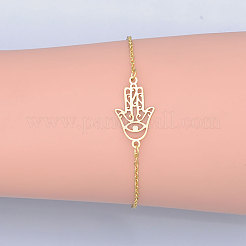 201 браслет из нержавеющей стали BJEW-T011-JN495-2