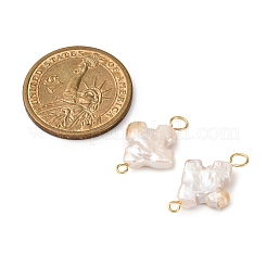 Подвески-крестики из натурального барочного жемчуга Кеши PALLOY-JF04208-02