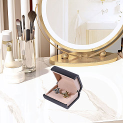 Пластиковые подарочные коробки для запонок в форме книги&nbsp;CON-WH0089-189