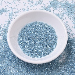 MIYUKIデリカビーズ  シリンダー  日本製シードビーズ  11/0  （db0044)シルバーライニングアクア  1.3x1.6mm  穴：0.8mm  約20000個/袋  100 G /袋&nbsp;SEED-J020-DB0044