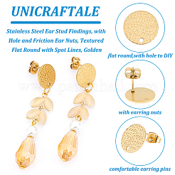 30 шт. ионное покрытие (IP) 304 нержавеющая сталь гвоздики фурнитура для ушей STAS-UN0042-96