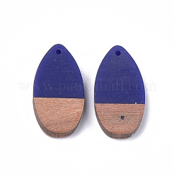 Pendentifs en résine & en bois&nbsp;X-RESI-S358-16G