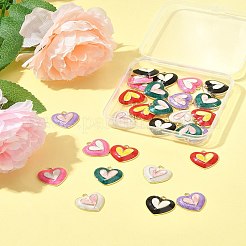 30шт 6 цвета сплава эмалевые подвески&nbsp;FIND-FS0004-06