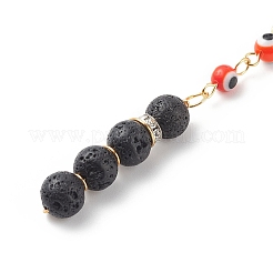 7 чакра ручной работы лэмпворк сглаза кулон из бисера украшения HJEW-JM00793