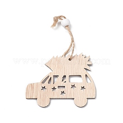 Weihnachtsanhänger aus Holz&nbsp;HJEW-K038-01B