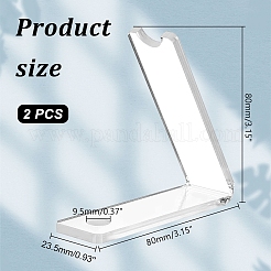 Подставки для ручек из прозрачного акрила с наклонной задней стенкой на 1 слот ODIS-PH0001-69B