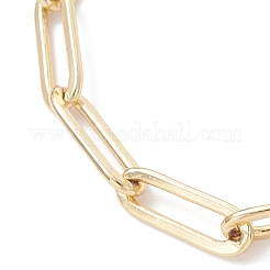 Браслеты-цепочки из латуни для скрепок для женщин&nbsp;BJEW-JB12921