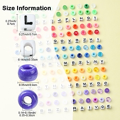 Прозрачные и непрозрачные акриловые бусины KY-FS0001-26A