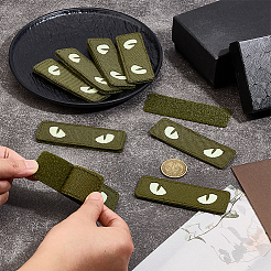 6 шт. светящиеся ленты-липучки из ткани Оксфорд&nbsp;AJEW-PH0007-39B