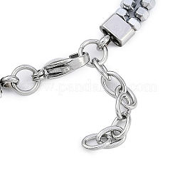 Браслеты из синтетического немагнитного гематита из бисера&nbsp;BJEW-S156-05P-B