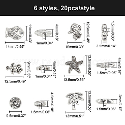 Океанская тема 120 шт 6 бусины из сплава в тибетском стиле FIND-CA0003-06