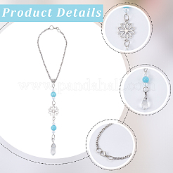 Подвеска из цветочного сплава&nbsp;AJEW-WH20018-12A