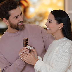 1шт подарочная коробка для ювелирных изделий из орехового дерева с 3 отделениями и магнитной крышкой CON-DC0001-15A