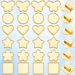 48 шт. 8 стиля сплава слайдер подвески кабошоны оправы FIND-SC0016-55A-G