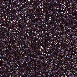 MIYUKIデリカビーズ  シリンダー  日本製シードビーズ  11/0  (db0297) ガーネット裏地付きルビー ABS  1.3x1.6mm  穴：0.8mm  約20000個/袋  100 G /袋&nbsp;SEED-J020-DB0297
