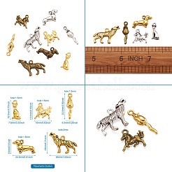 Сплавочные подвески тибетского стиля PALLOY-TA0001-81
