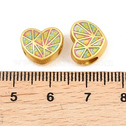 Abalorios de aleación de esmalte&nbsp;ENAM-D318-01G-04