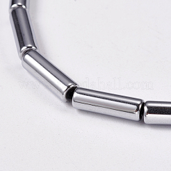 Немагнитные синтетический гематит бисер пряди X-G-K022-3x14mm-08