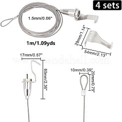 Настенные крючки из нержавеющей стали AJEW-WH0018-86P