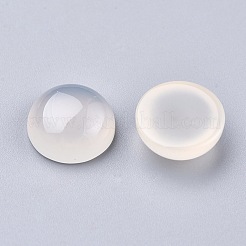 Cabochon agata bianca naturale&nbsp;G-P393-R62-12MM