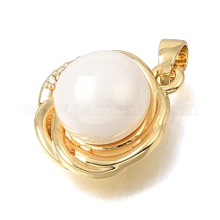 Pendentifs en laiton zircon cubique transparent&nbsp;KK-C263-19G