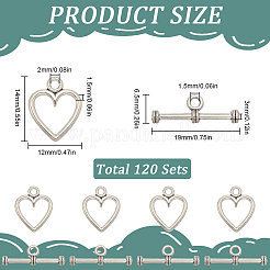 120 шт. застежки из сплава в тибетском стиле&nbsp;FIND-SP0001-58