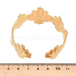 Braccialetti con polsino smaltato in acciaio inossidabile 304&nbsp;BJEW-H638-03A-G