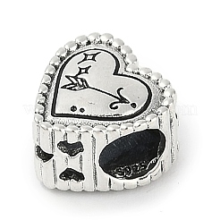 925 стерлингового серебра европейских бисер STER-R005-02AS-09