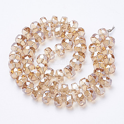 Perles de verre electroplat&nbsp;EGLA-Q092-10mm-D09
