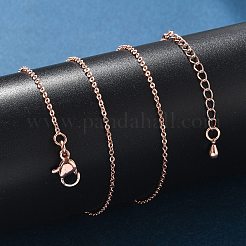 Латунные кабельные цепи ожерелья MAK-P011-01RG