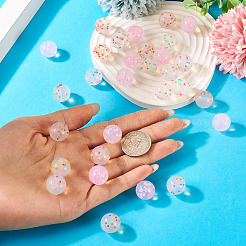 30 шт. 3-х цветные прозрачные силиконовые фокусные бусины SIL-TA0002-83