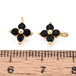 Colgante micropavé cubic zirconia de latón&nbsp;KK-D356-07-G