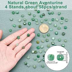 Природные пряди авантюрин зеленый шарик&nbsp;G-AR0001-31