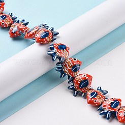 Фарфоровые бусины ручной работы&nbsp;X1-PORC-G002-54C