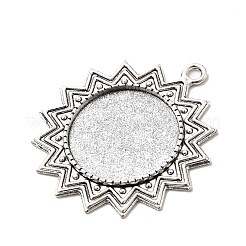 Tibetischer Stil Legierung Sonne Anhänger Fassungen&nbsp;TIBEP-N003-70AS