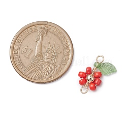 6 шт. 6-х цветные подвески-соединители из медной проволоки&nbsp;PALLOY-TA00165